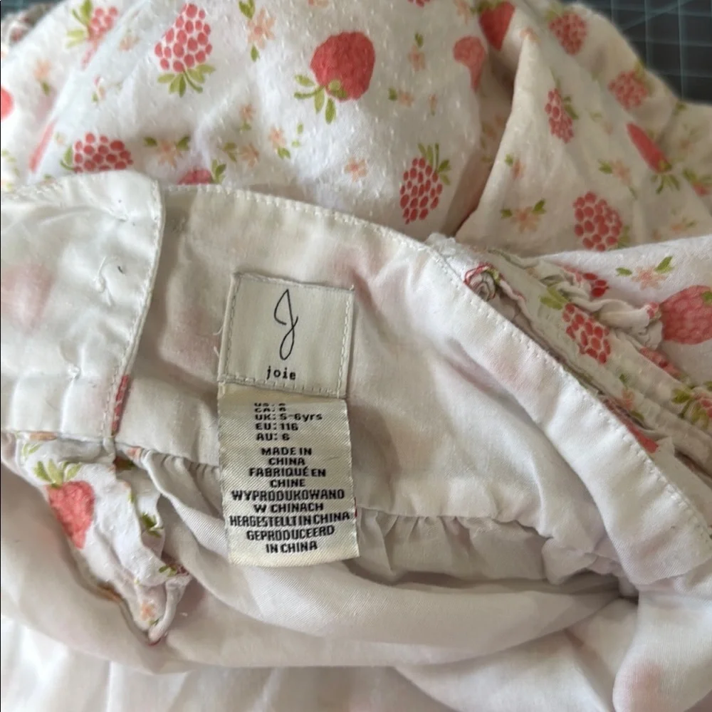 Joie Pink and White Strawberry Dress - Picture 5 of 8